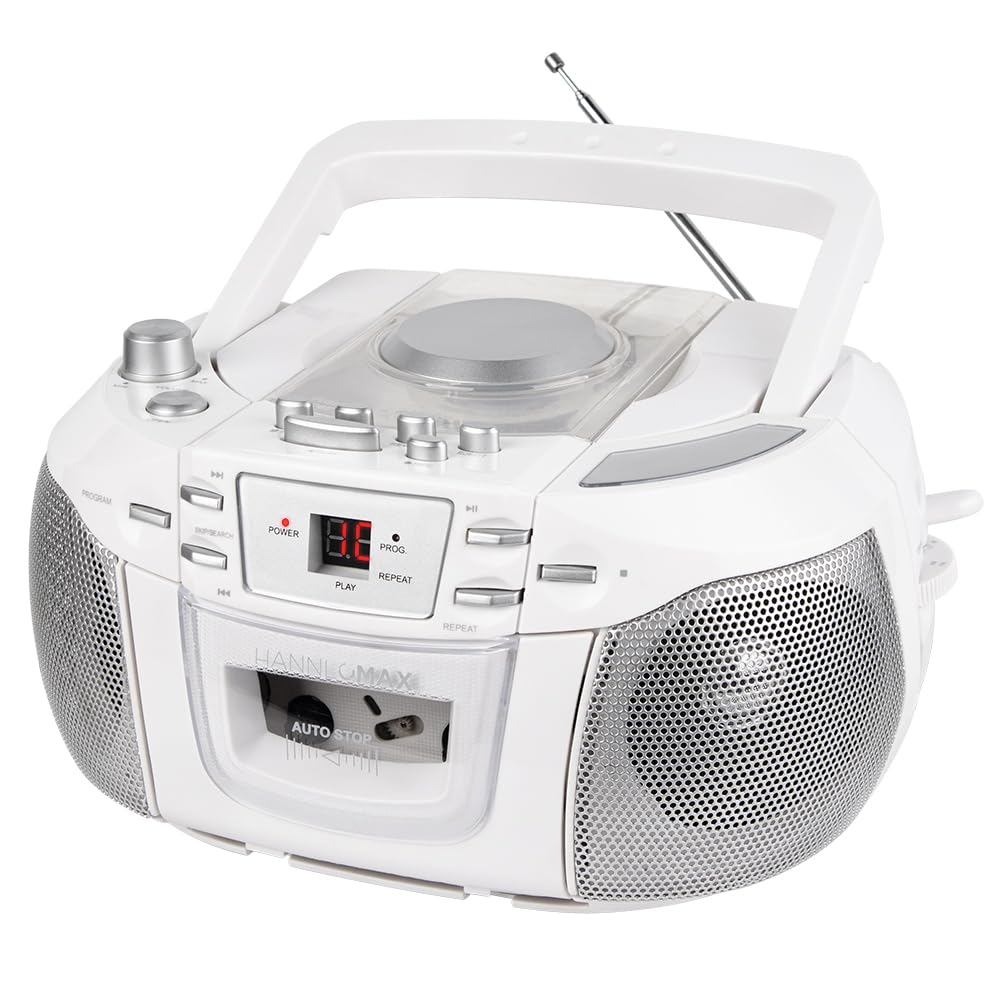 Amazon.com: HANNLOMAX HX-338CD CD Boombox, Radio, Cassette